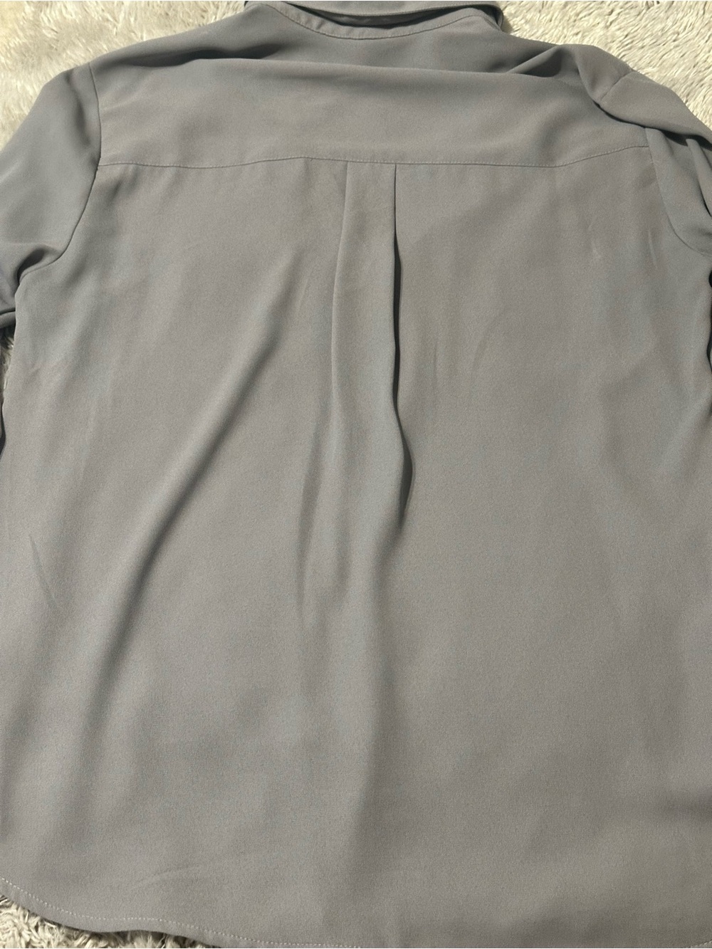 Express Women’s Light Grey Button-Up Shirt Jacket - Picture 2 of 3